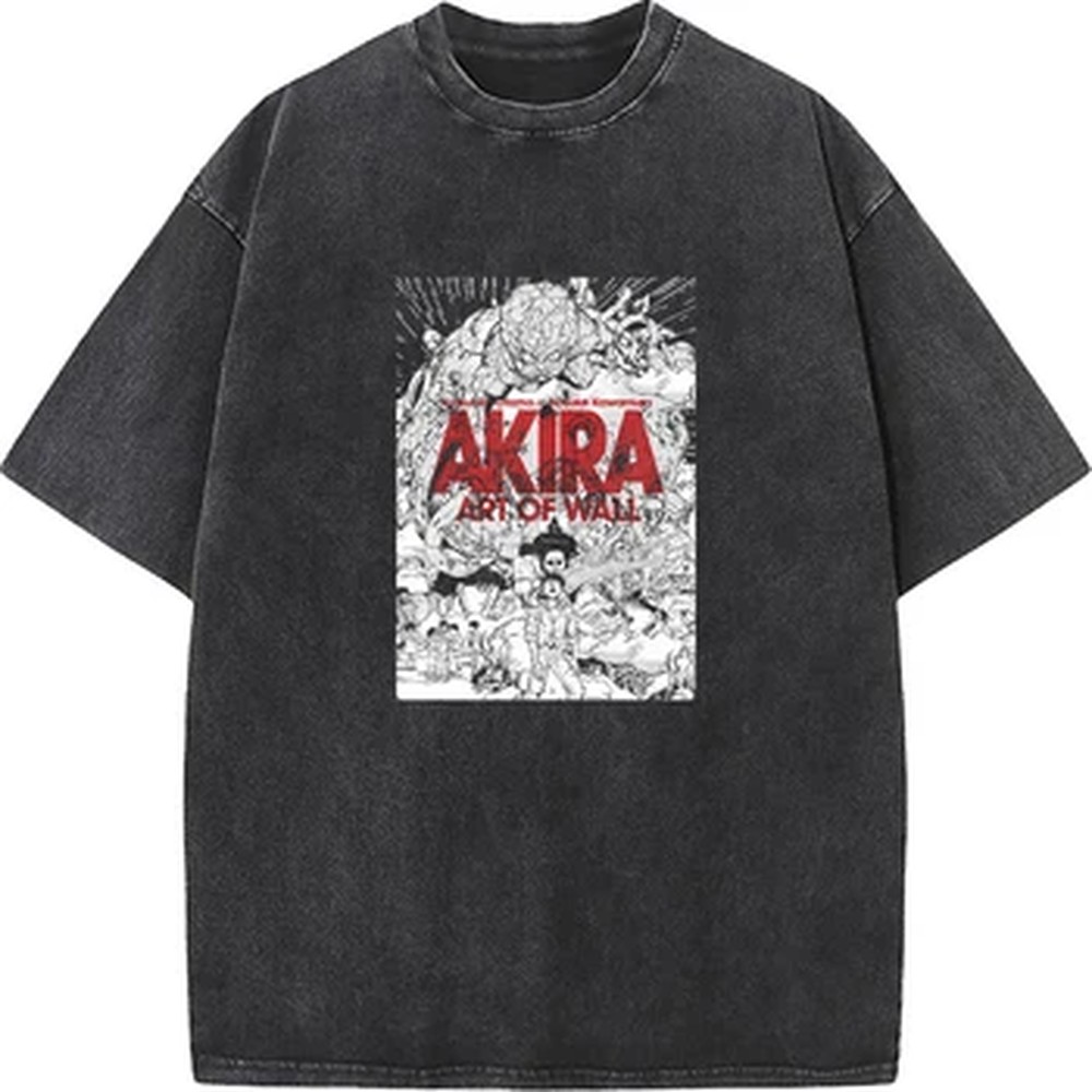 Summer Clothing Vintage - Akira Manga Graphic Print T-shirt Vintage