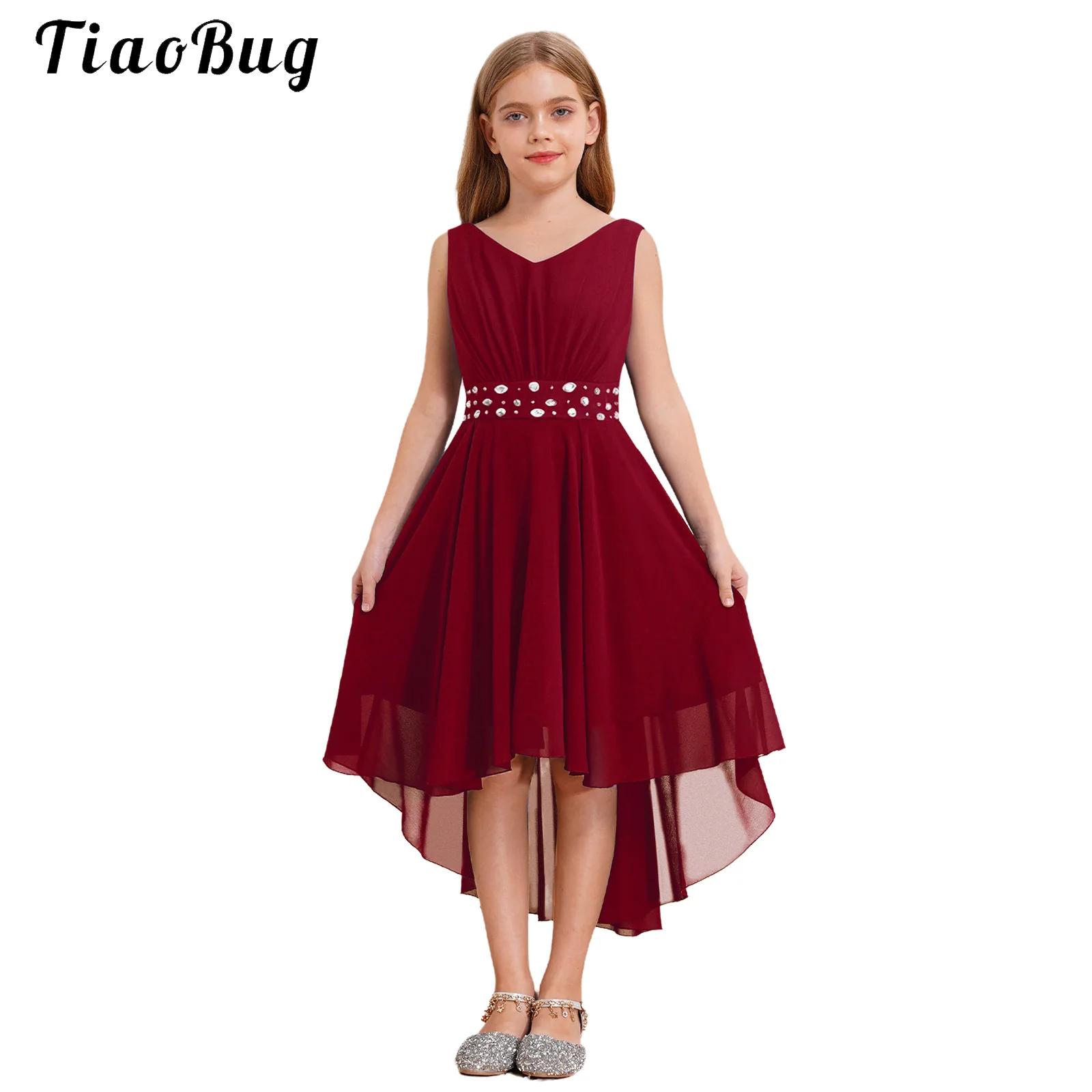Summer Clothing Kids - Summer Girls Festive Dress Hi-Lo Tulle
