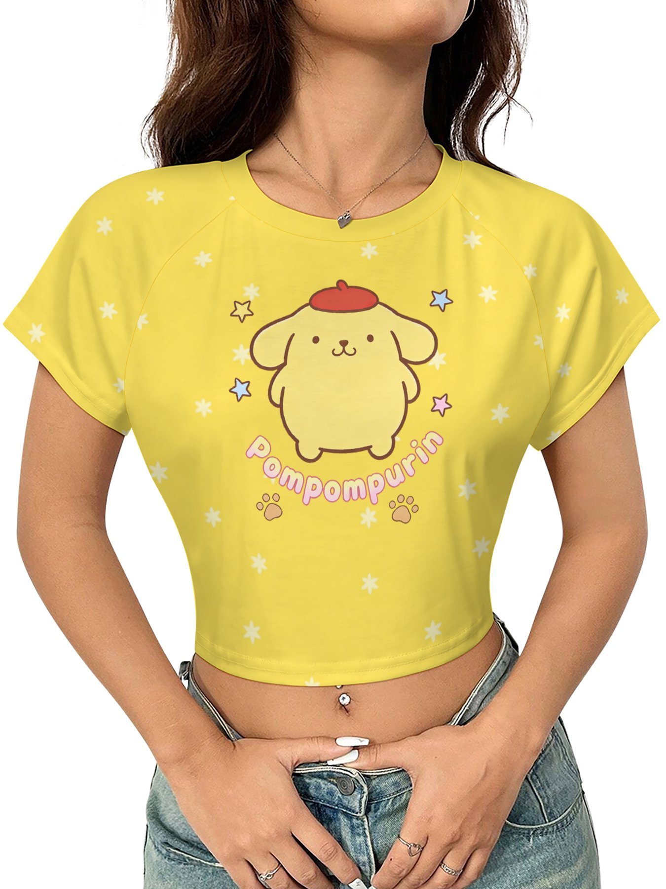 Summer Clothing Logo - Sanrio Dog T Shirts Girls Pompompurin