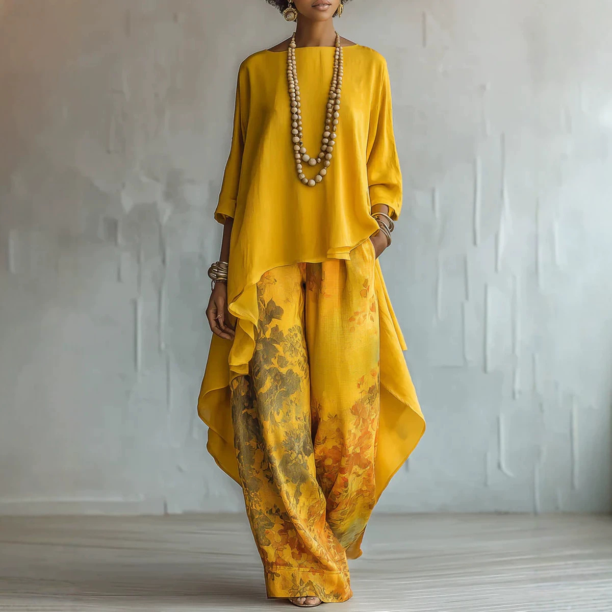 Summer Clothing Accessories - Women's 2-Piece Linen Outfit Set, Loose