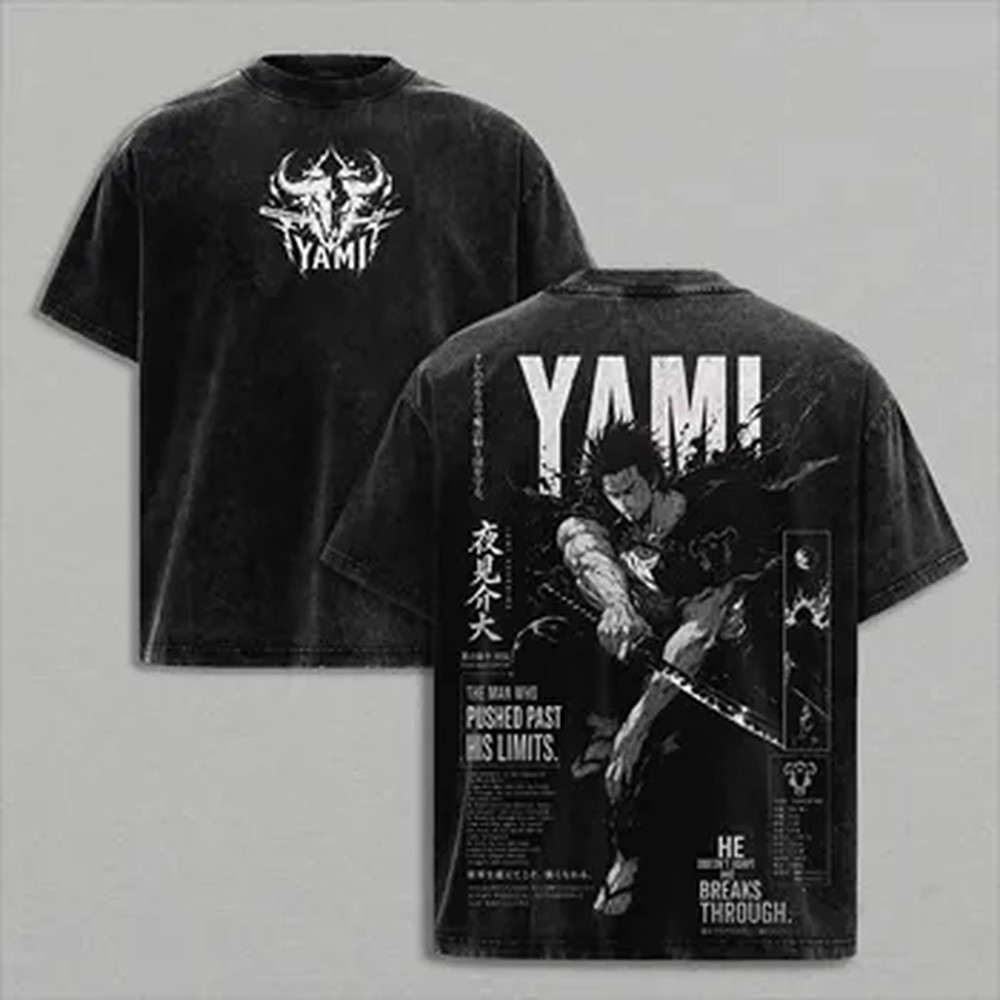 Summer Clothing Vintage - Manga Black Clover Yami Sukehiro T-shirt