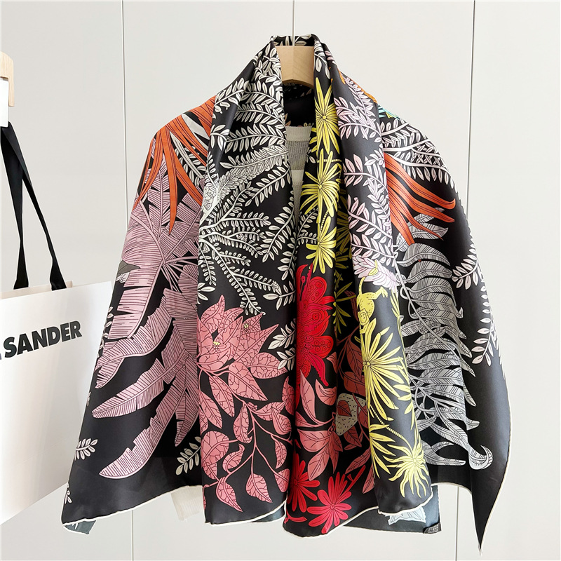 14mm Silk Scarf Women Hand Rol - Summer Clothing Accessories review and price