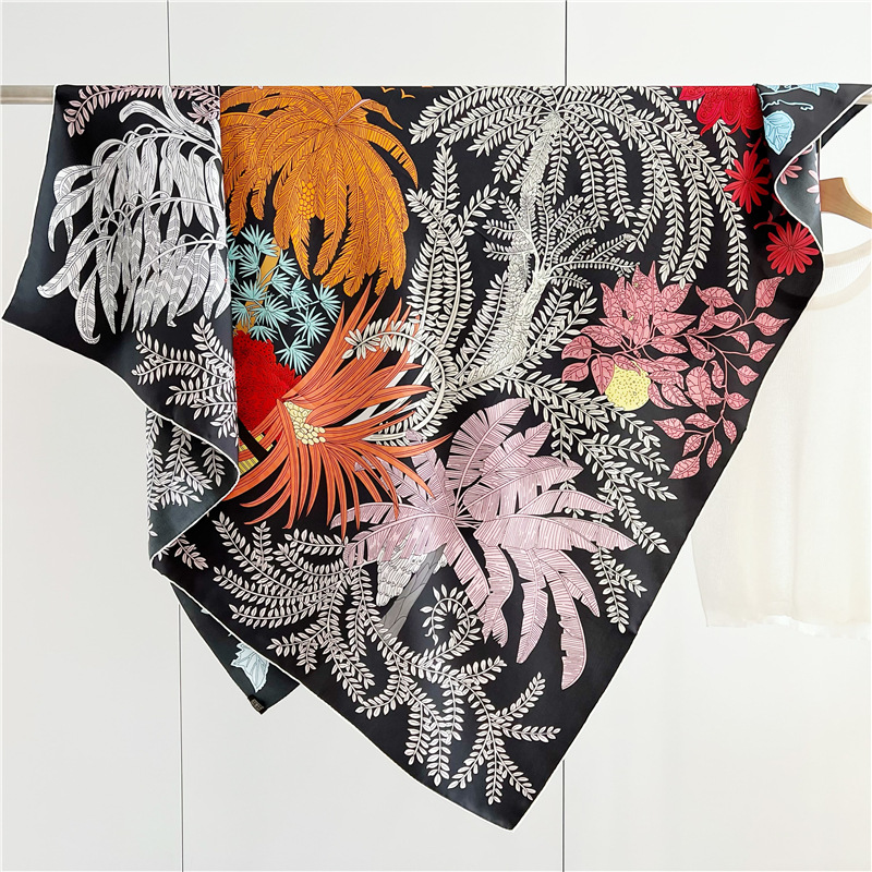 14mm Silk Scarf Women Hand Rol - Summer Clothing Accessories review and price