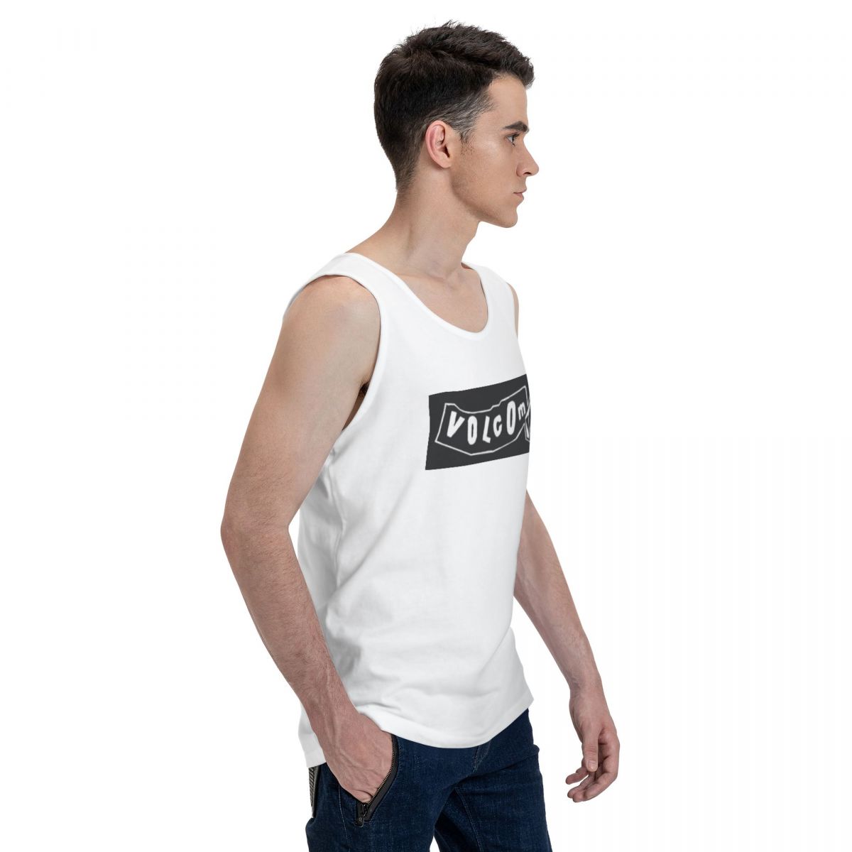 V-Volcom Logo 100% Cotton Men' - Summer Clothing Logo review and price