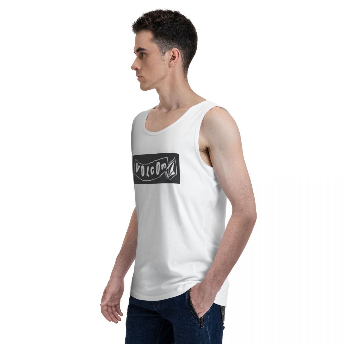 V-Volcom Logo 100% Cotton Men' - Summer Clothing Logo review and price
