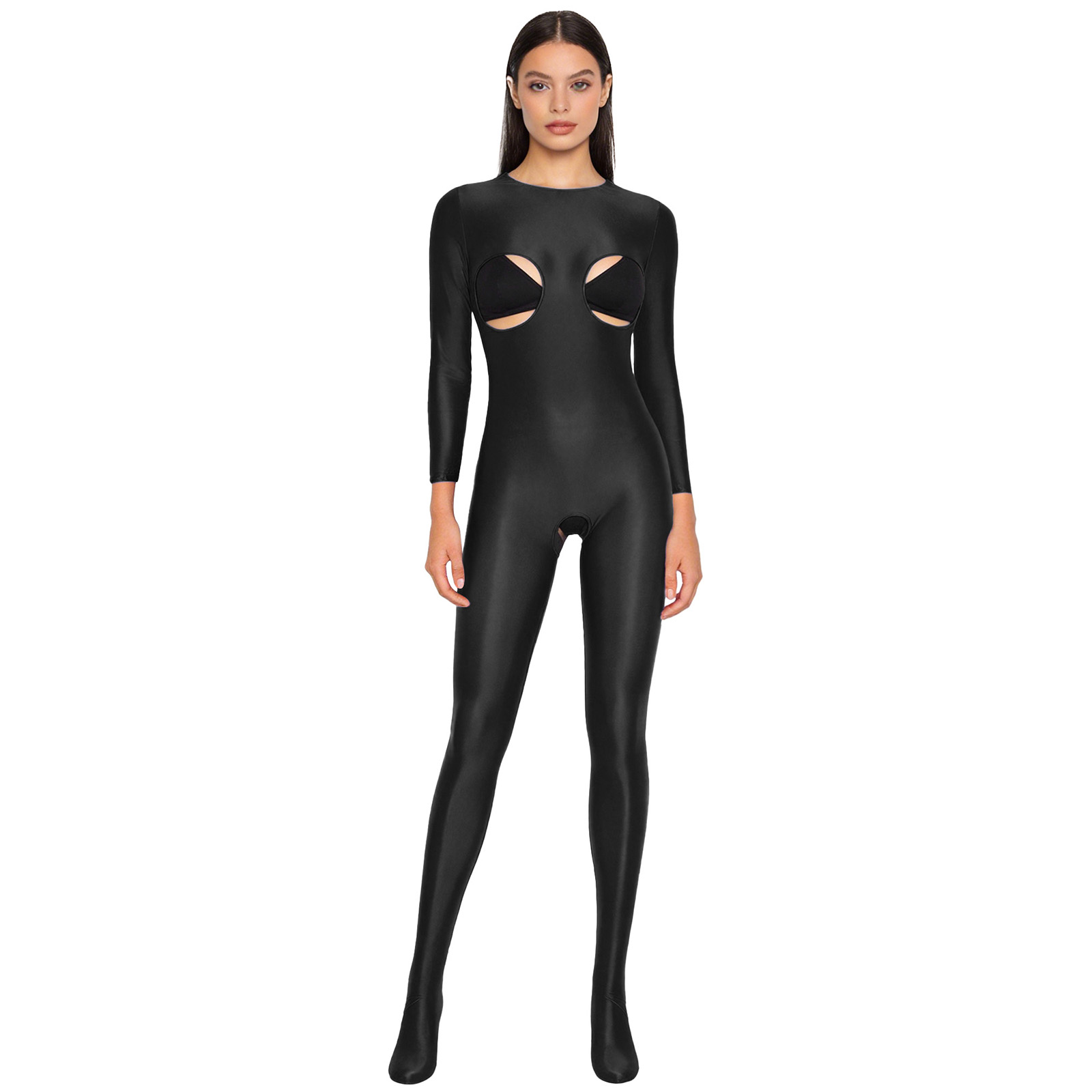 Women Glossy Stretchy Open Cro - Xl Summer Clothing review and price