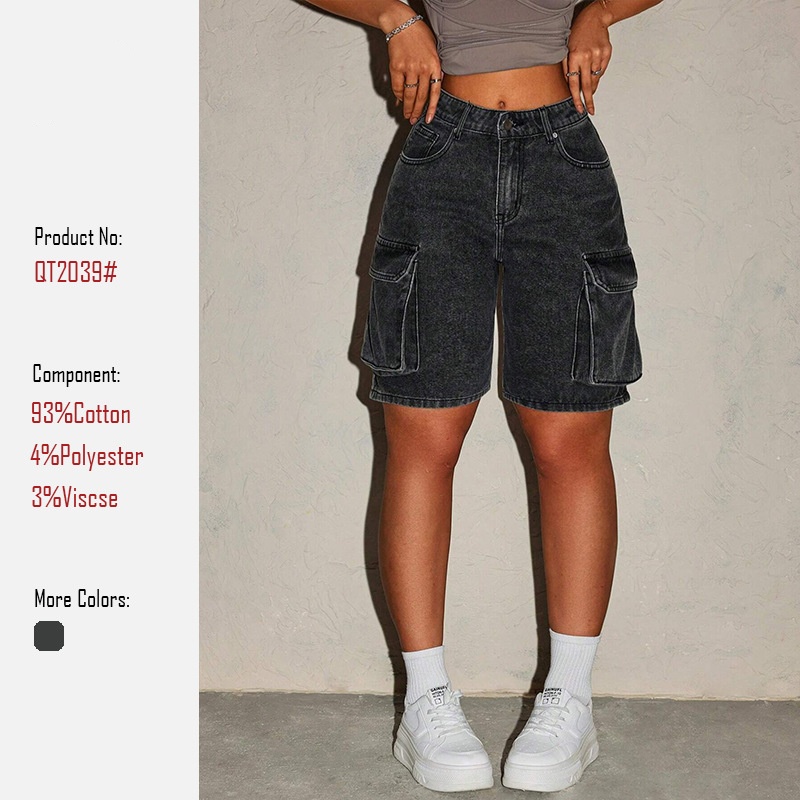 Women's Retro Denim Shorts Fiv - Summer Clothing Vintage review and price