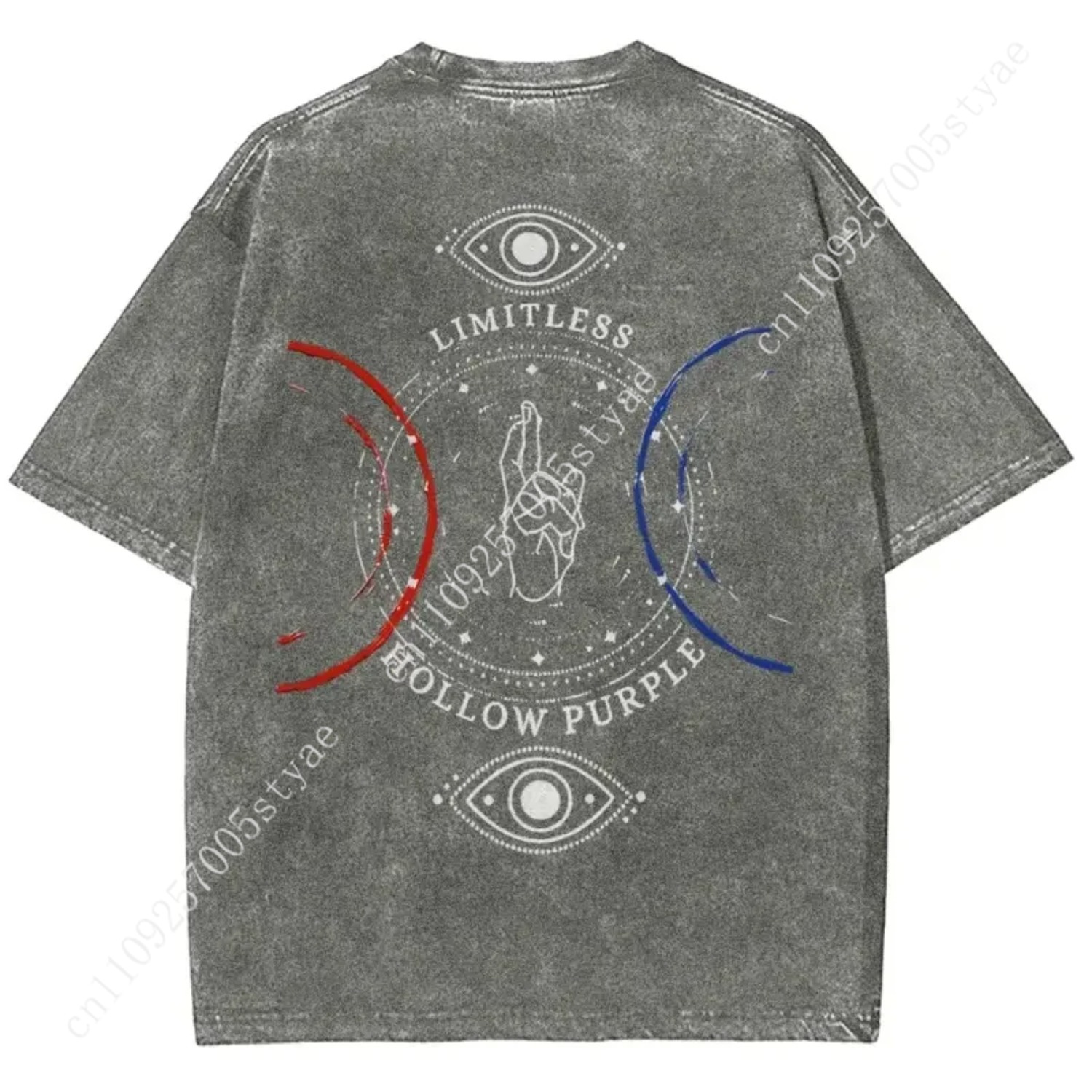Anime  Gojo Satoru Print T-shi - Summer Clothing Vintage review and price
