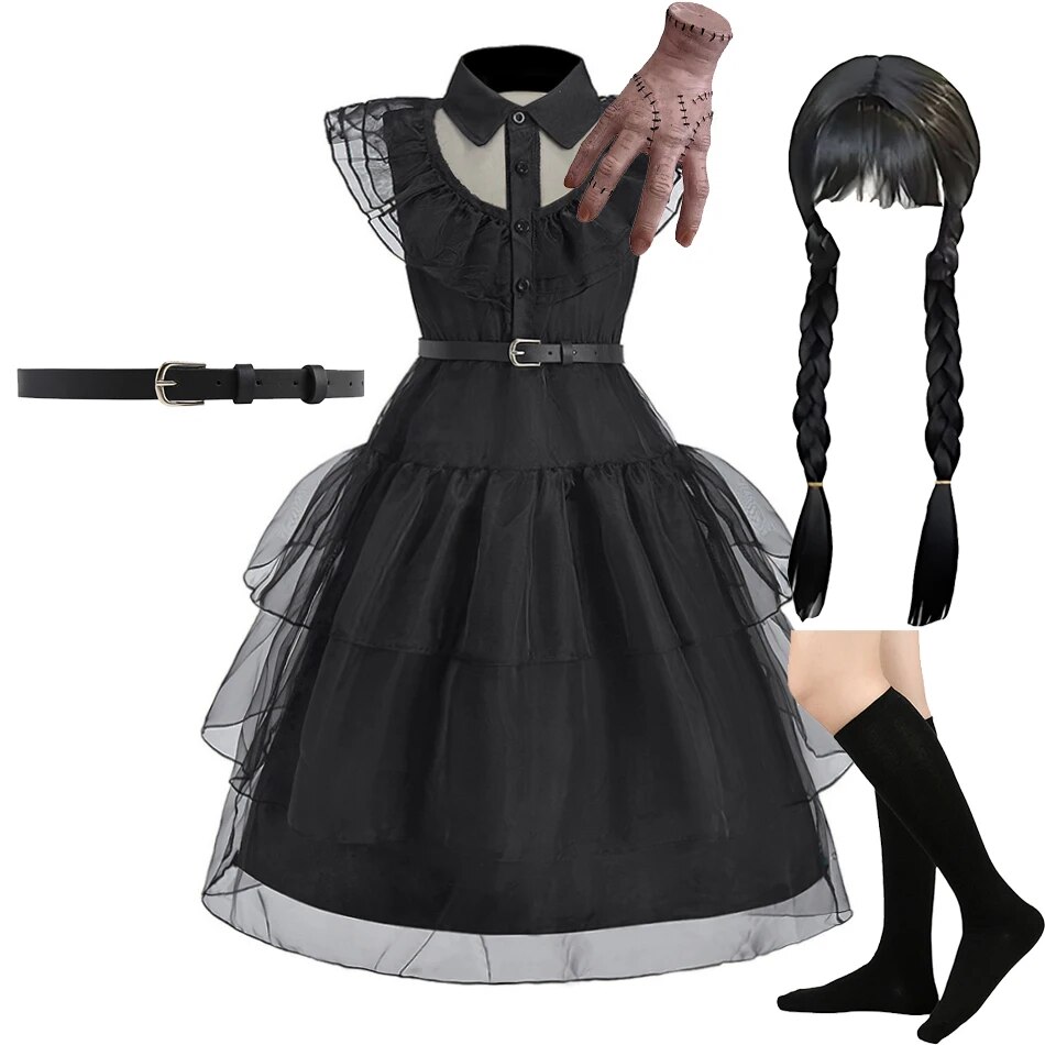 Girl Costume Kids Cosplay Blac - Summer Clothing Kids review and price