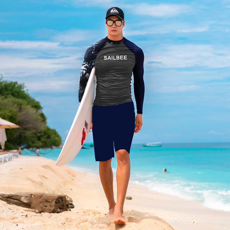SAILBEE Men UV Protect Swimwea - Rash Guard Long Sleeve review and price