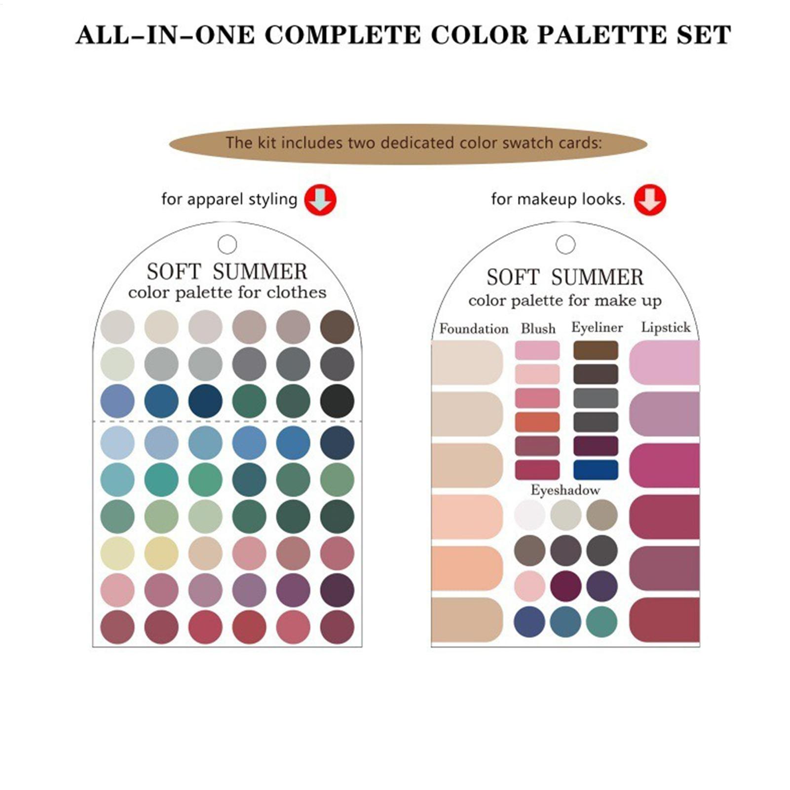 2pcs Soft Summer Color Palette - Summer Clothing Palette review and price
