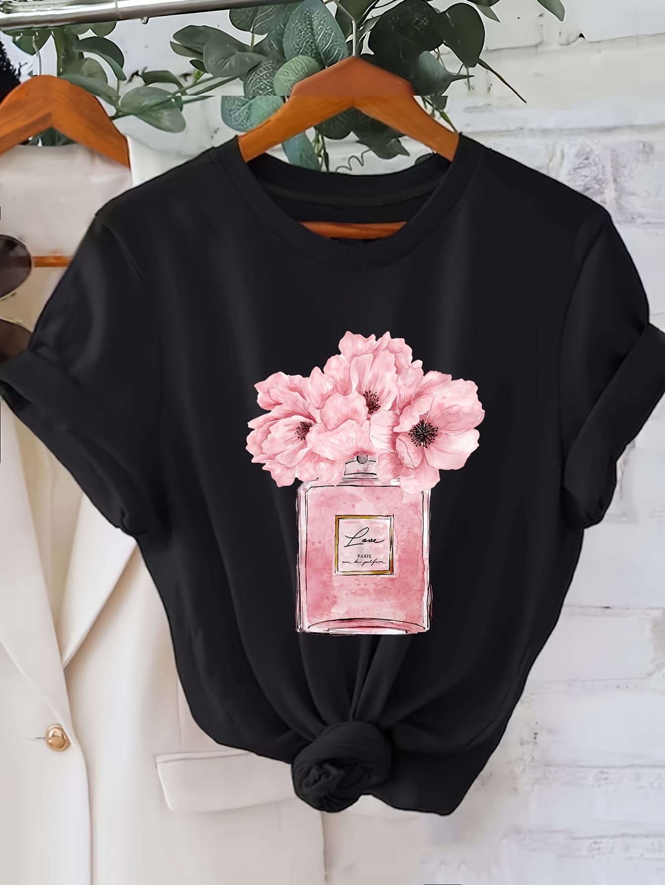 Women'S Floral Print T-Shirt P - Summer Clothing In Paris review and price