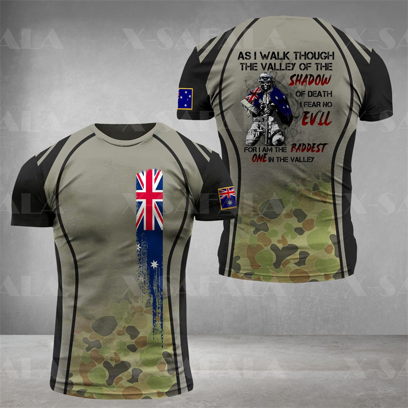 Australia Flag Skull Graphic T - Summer Clothing Australia review and price