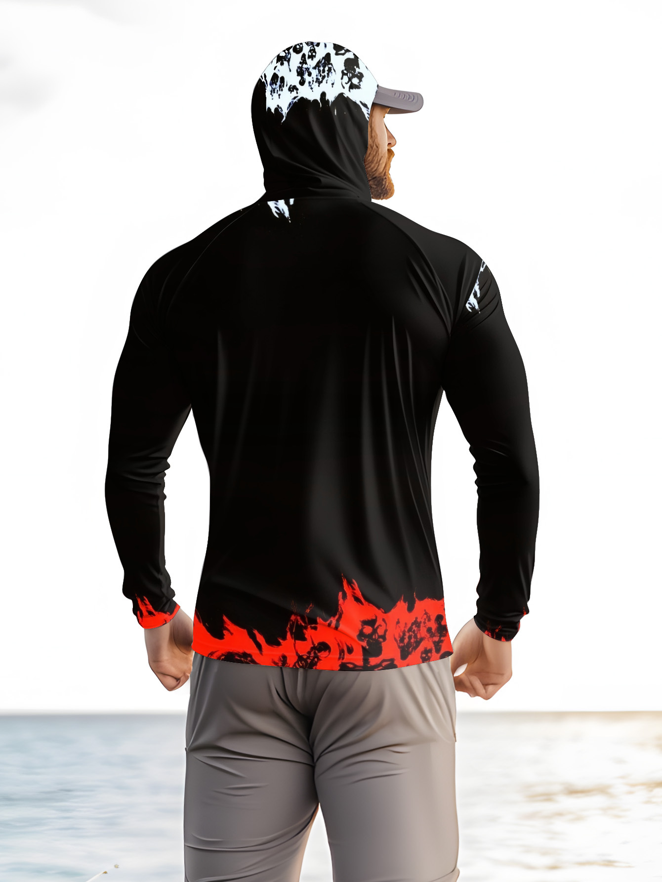 Men Hood Fishing Shirt long sl - Rash Guard Long Sleeve review and price