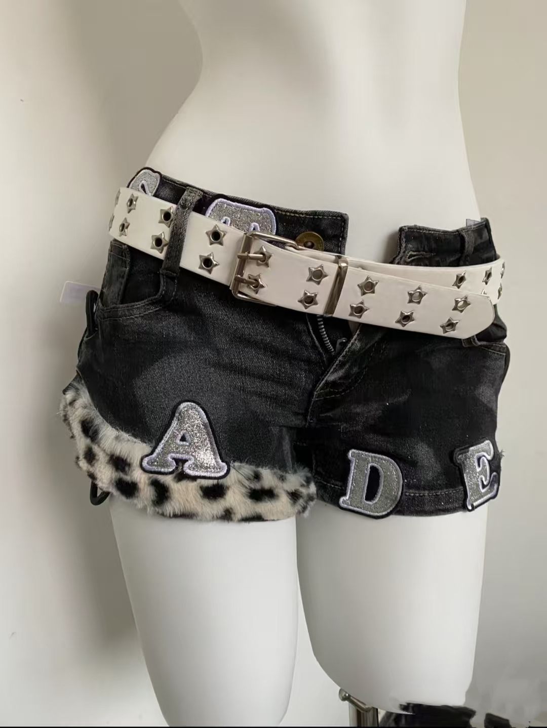 Y2k Embroidered Patch Denim Sh - Summer Clothing Vintage review and price