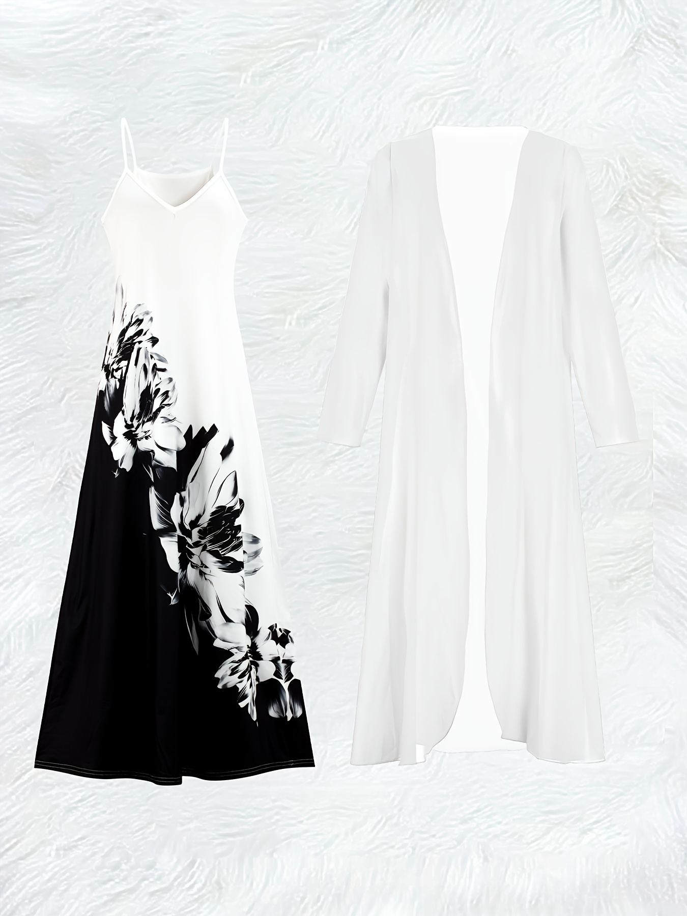 Casual Black and White Floral  - Summer Clothing Accessories review and price