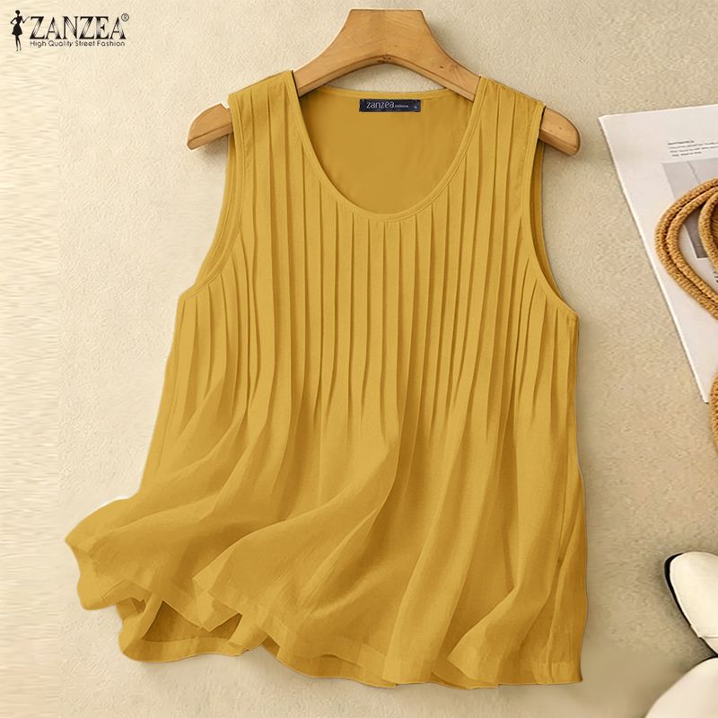 ZANZEA Woman Summer Pintuck Ta - Summer Clothing Plus review and price