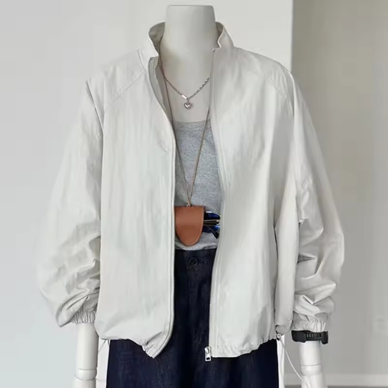 Korean Women Long Sleeved Suns - Crew Clothing Summer Jacket review and price