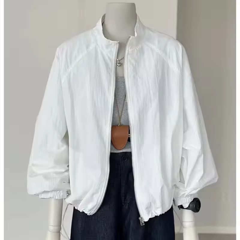 Korean Women Long Sleeved Suns - Crew Clothing Summer Jacket review and price