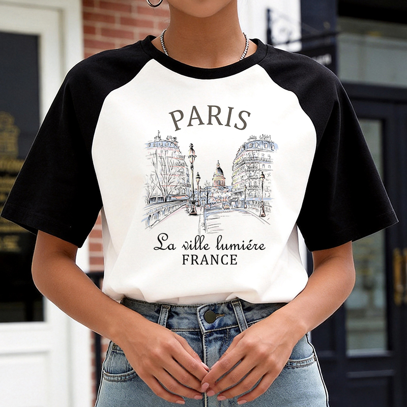 90s Y2k Korean Style Tee Tops  - Summer Clothing In Paris review and price