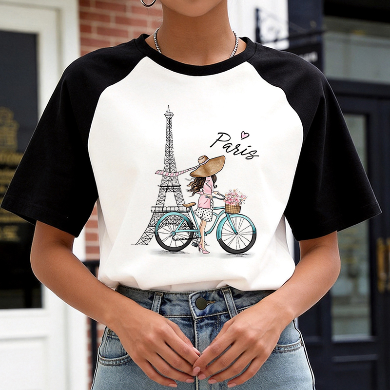 90s Y2k Korean Style Tee Tops  - Summer Clothing In Paris review and price