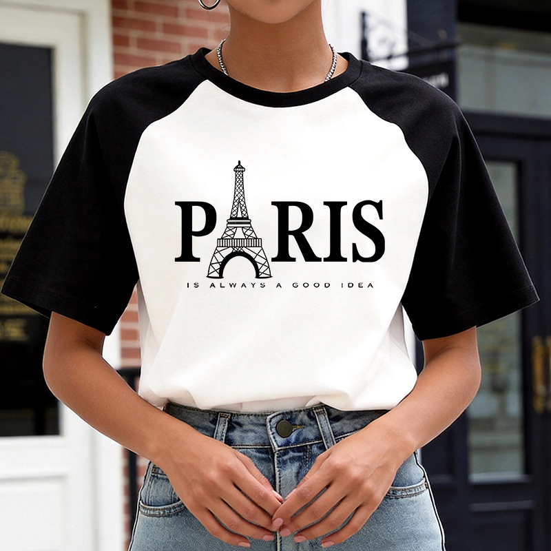90s Y2k Korean Style Tee Tops  - Summer Clothing In Paris review and price