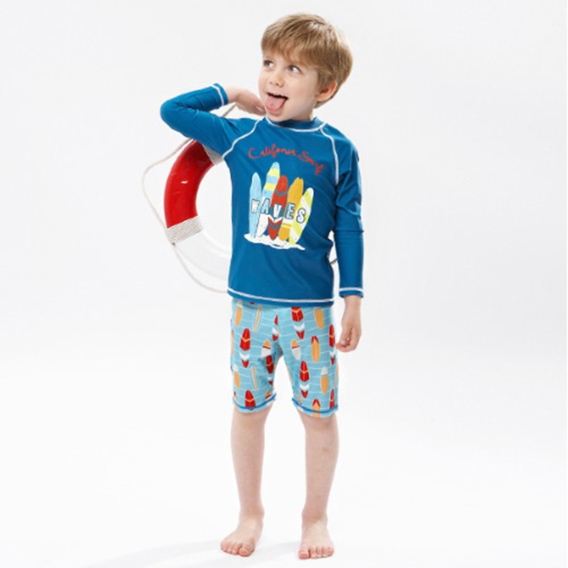 Kids Fish Dolphin Print Swimwe - Rash Guard Long Sleeve review and price
