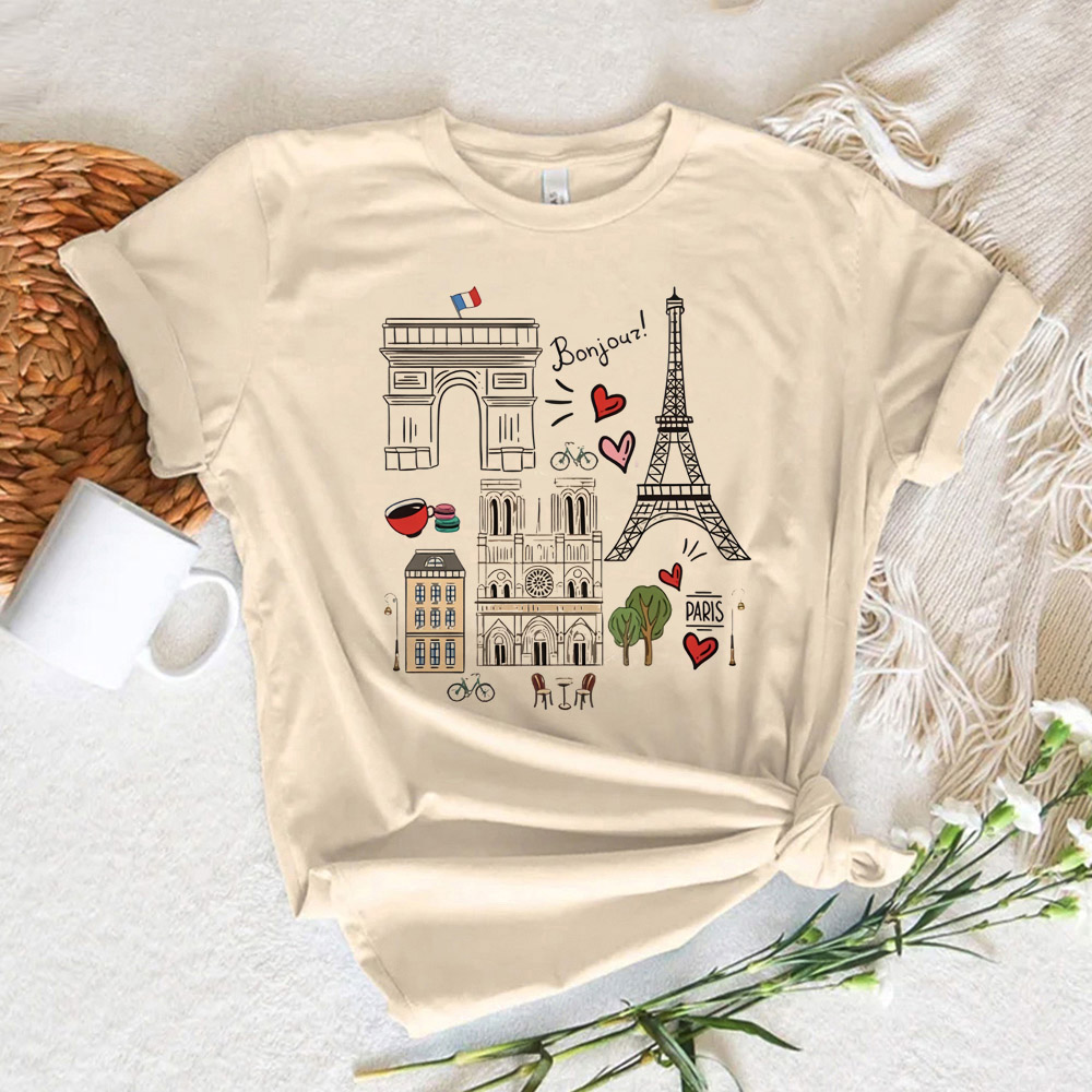 Paris Printed Women's T-shirt  - Summer Clothing In Paris review and price