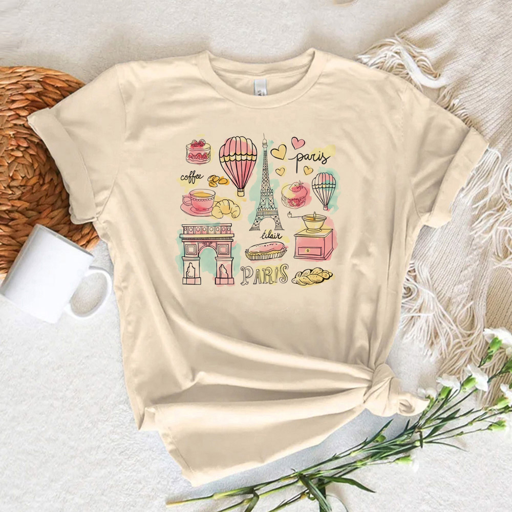 Paris Printed Women's T-shirt  - Summer Clothing In Paris review and price