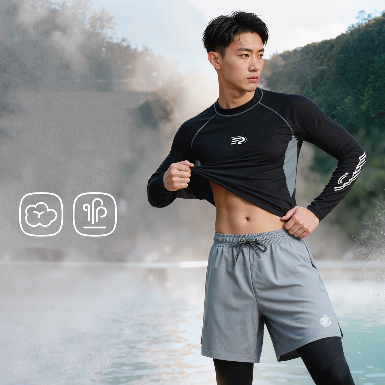 361Men 2Pcs Long Sleeve WaterP - Rash Guard Long Sleeve review and price
