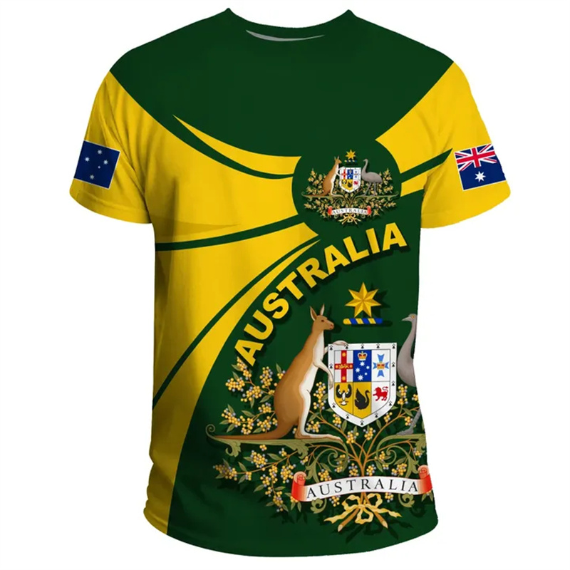 3D Print Australia Flag T Shir - Summer Clothing Australia review and price