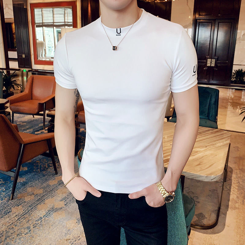 Black T Shirt for Men Plain Cl - Xl Summer Clothing review and price
