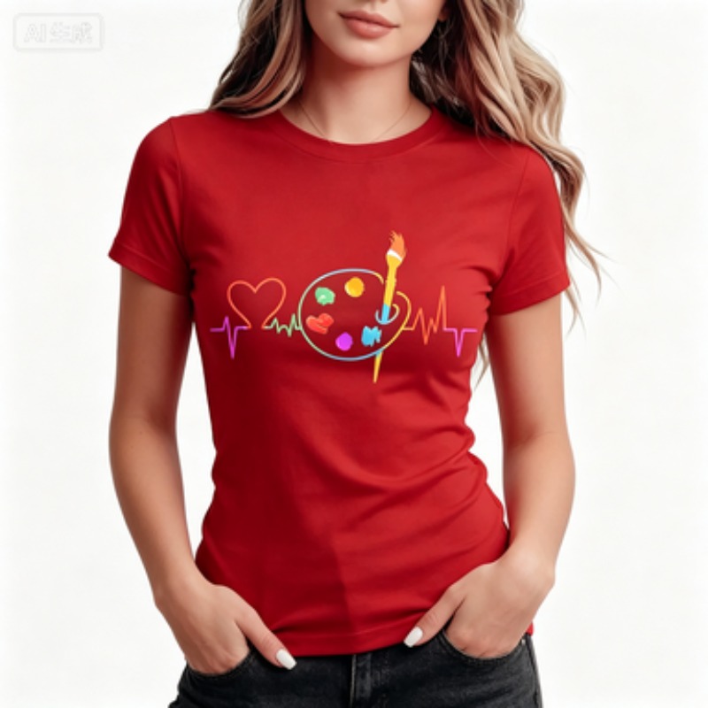 Colorful Geometric Women's Cas - Summer Clothing Palette review and price