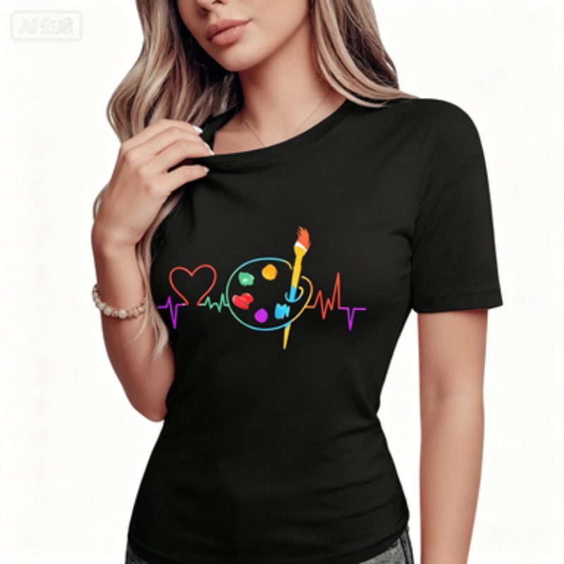 Colorful Geometric Women's Cas - Summer Clothing Palette review and price