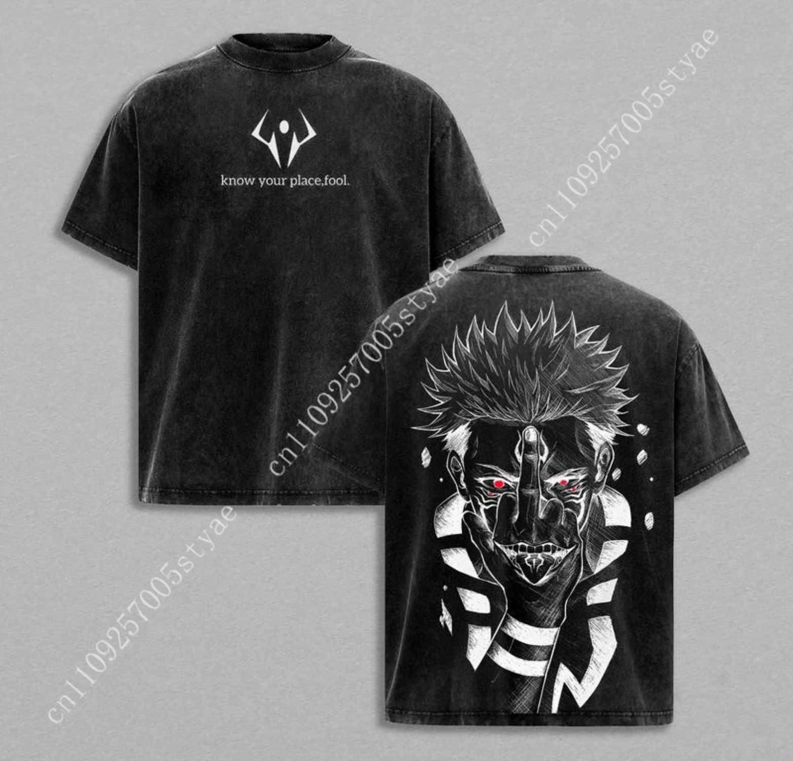 Anime  Ryomen Sukuna Graphic T - Summer Clothing Vintage review and price