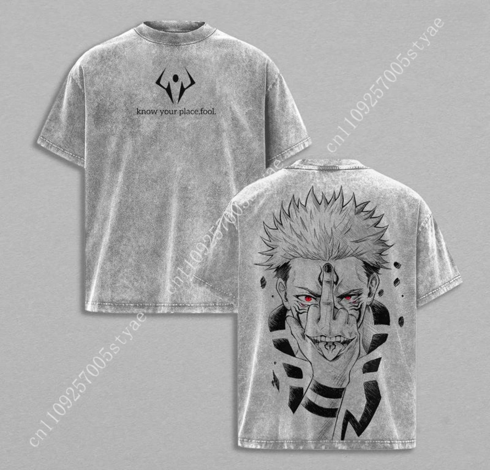 Anime  Ryomen Sukuna Graphic T - Summer Clothing Vintage review and price