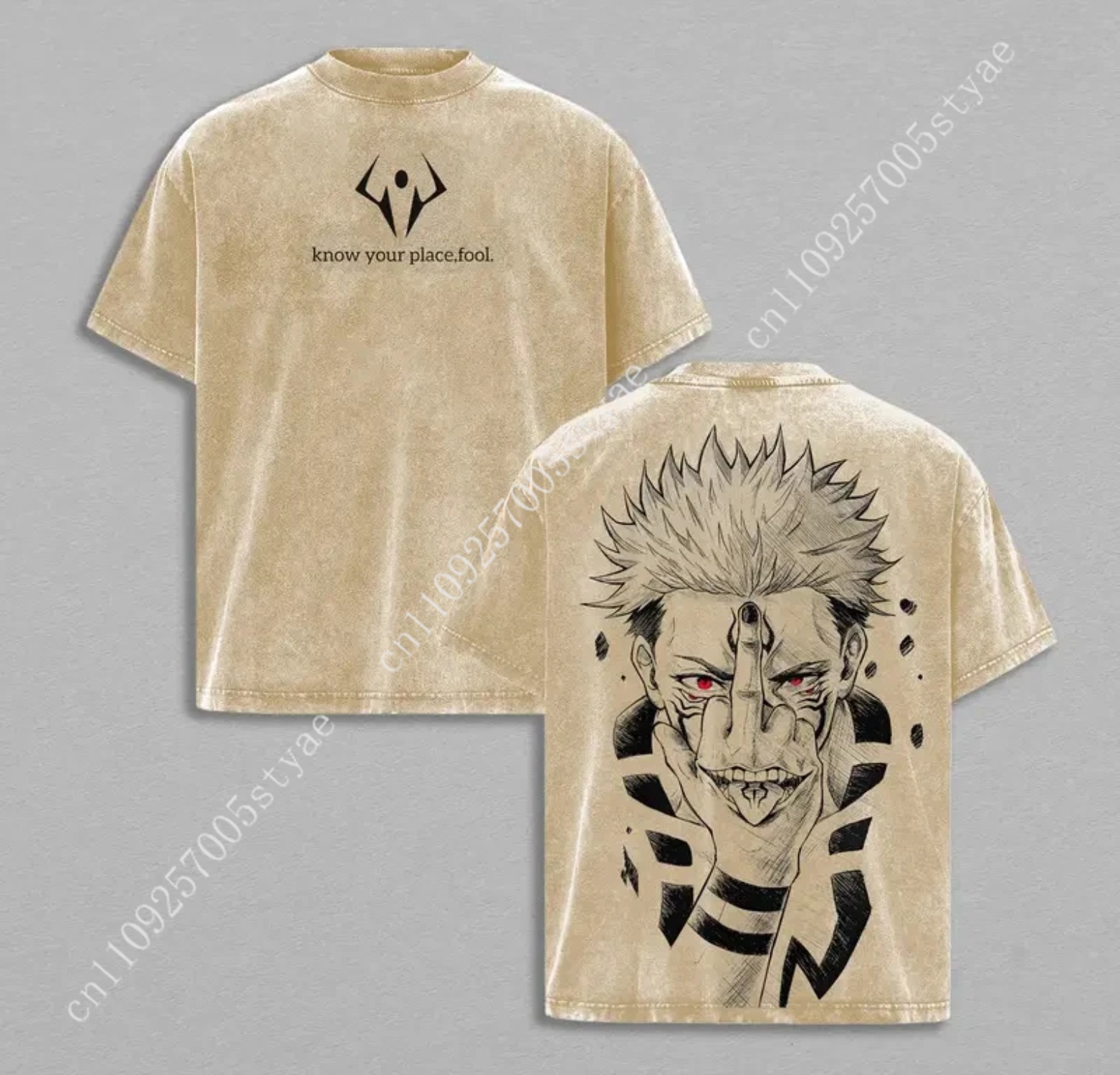 Anime  Ryomen Sukuna Graphic T - Summer Clothing Vintage review and price