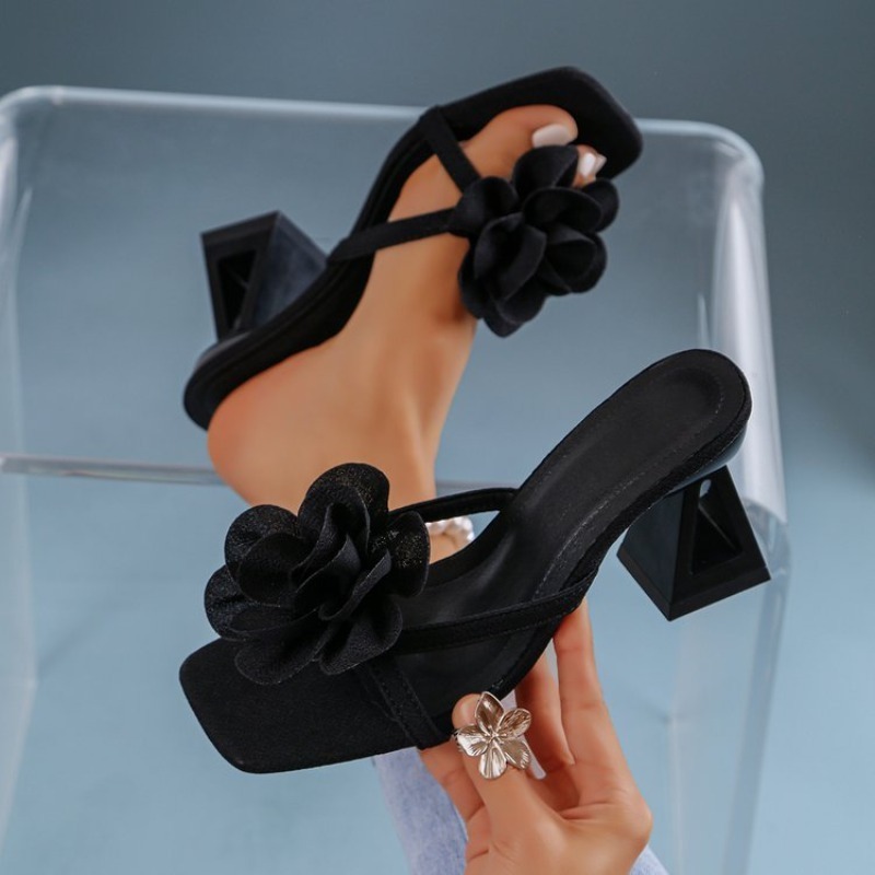Womens 3D Flower Decor Sandals - Summer Clothing Accessories review and price
