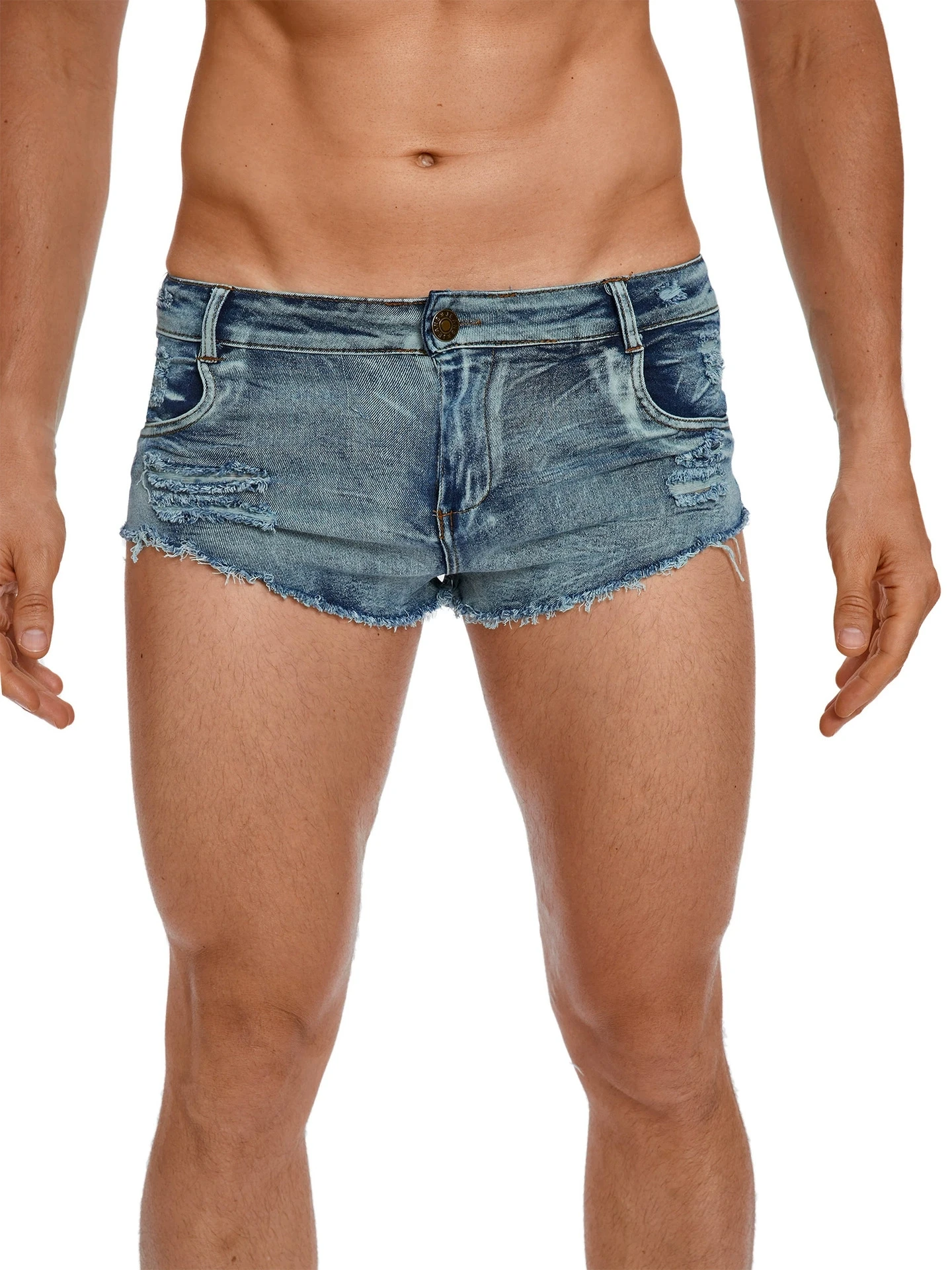 Men's Low Waist Jeans Shorts F - Summer Clothing Vintage review and price